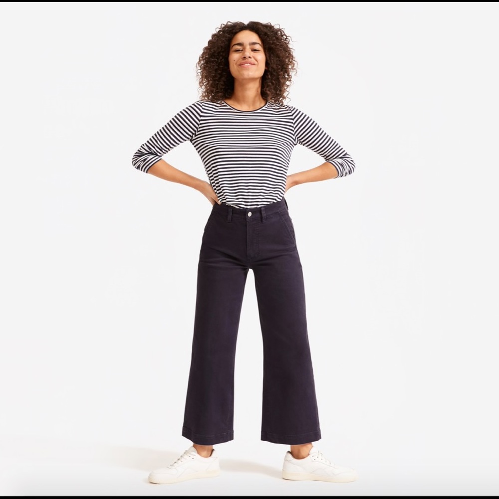Everlane Wide Leg Crop Pant